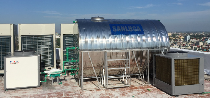 Báo giá lắp đặt hệ thống nước nóng máy bơm nhiệt heat pump tại hà nội