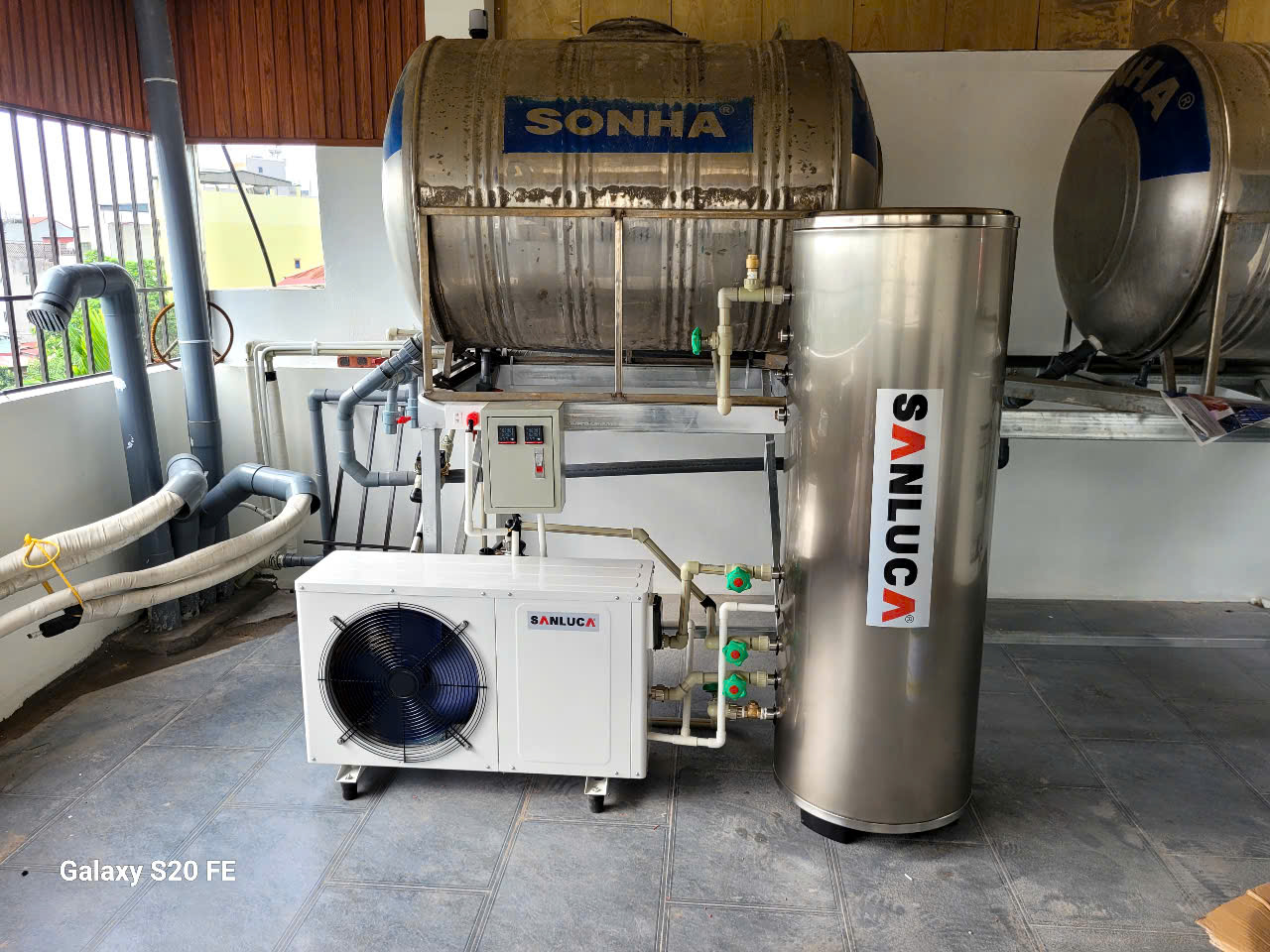 Bơm nhiệt heat pump lắp tại Hà Nội