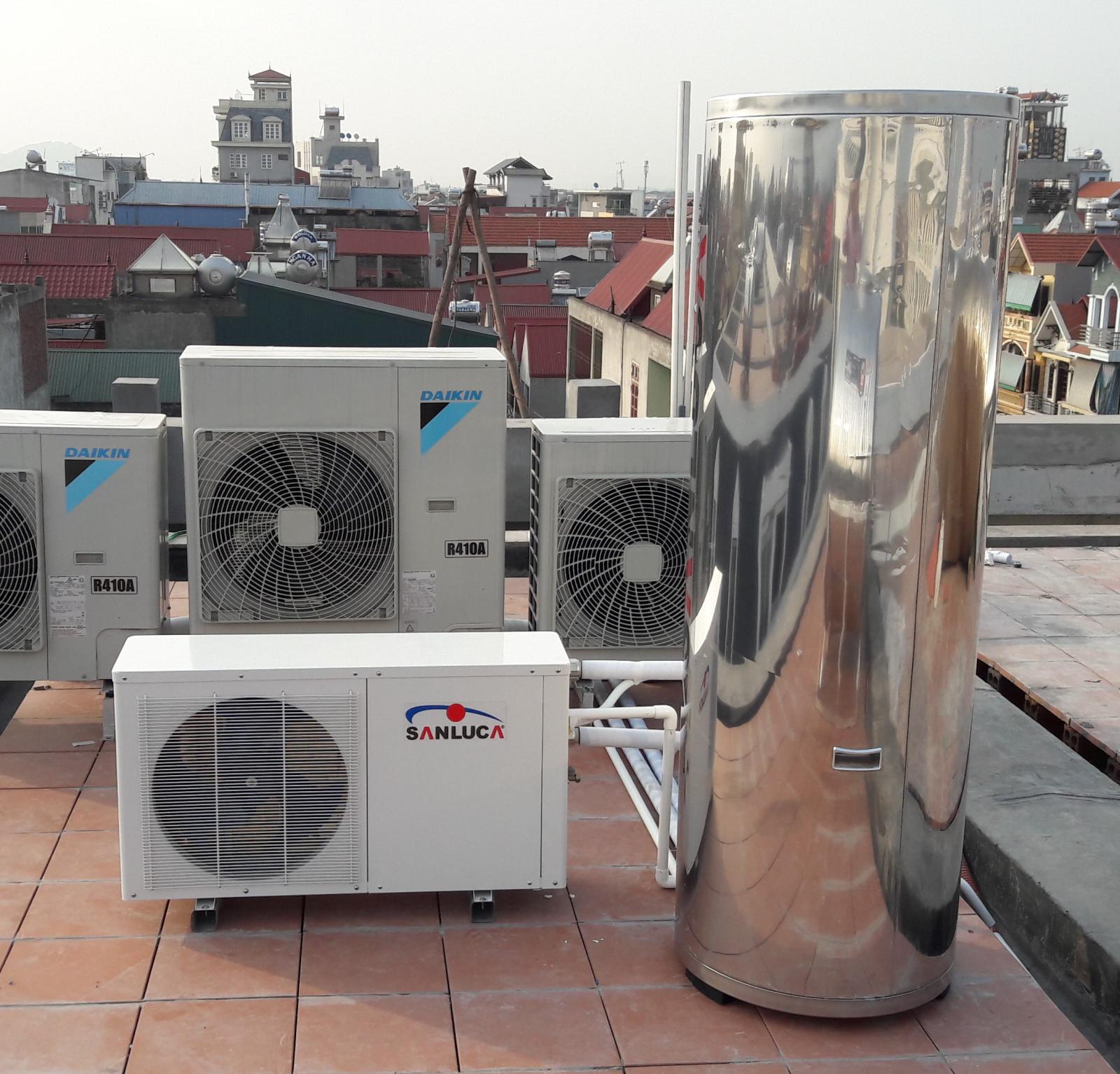Máy nước nóng bơm nhiệt heat pump Sanluca tiện ích nhất hiện nay