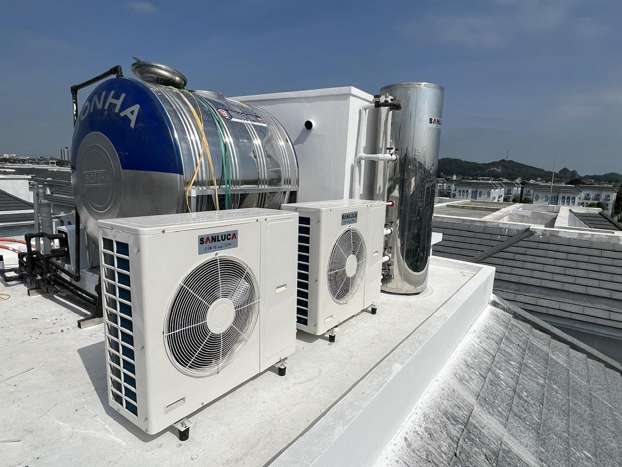Máy bơm nhiệt heat pump sử dụng cho gia đình